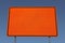 Big Blank Orange Highway Sign