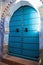 Big blue decorative gates, Chefchaouen, Morocco