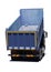 Big blue dump truck isolated