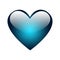 A Big Blue Glossy Heart