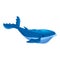 Big Blue Whale aquatic animal. Vector illustration cartoon hand draw style