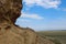 Big Bogdo Mountain and Baskunchak Lake from a bird\\\'s eye view, Astrakhan region of Russia