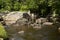 Big Boulders in the Au Sable River Lake Placid New York
