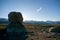 Big boulders on mountain plateau Valdresflye, Jotunheimen