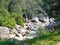 Big boulders in a river valley in northern Thailand