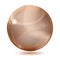 Big brown opaque glass sphere