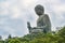 Big Buddha closeup statue in Hong Kong