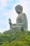 Big Buddha closeup statue in Hong Kong