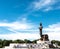 Big Buddha statue under blue sky in Thailand