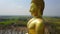 Big Buddha of Thailand, Aerial scene from sky Drone fly up
