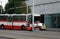 Big bus crash on streets of Prague