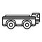 Big cargo truck icon outline vector. Airport support