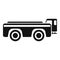 Big cargo truck icon simple vector. Airport support