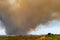 Big catastrophic forest fire in Alexandroupolis Evros Greece, near airport and Apalos, emergency situation, Aerial firefighting