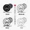 Big, chart, data, world, infographic Icon in Thin, Regular, Bold Line and Glyph Style. Vector illustration