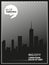 Big City template poster. Modern flyer design