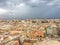 Big cityscape skyline of a huge spanish city Valencia