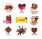 Big Collection of Kraft Handmade and Homemade Chocolate Candies and Drink Logo Design