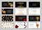 Big Collection Set of Luxury Members, Gift Card Template for your Business Vector Illustration