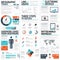 Big colorful set of infographic business elements in vector format