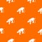 Big corded drill pattern vector orange