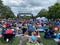 Big Crowd Enjoying the Music at Gateway Park at the Rosslyn Virginia Jazz Festival