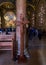 The Big Crucifix in the Interior of the Church of All Nations in the Gethsemane Garden at the foot of the mountain Mount Eleon -