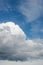 big cumulo nimbus cloud in the blue sky background
