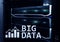 Big data analysing server. Internet and technology.