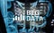 Big data analysing server. Internet and technology