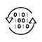 Big data analysis thin line icon. Data processing outline pictograms for website and mobile app GUI. Digital analytics simple UI,