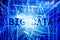 Big Data Center Concept. Information database server communication business web technology.