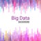 Big Data charts. Colorful abstract geometric business background