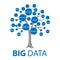 BIG Data fundamentals, tree, vector illustration