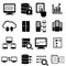 Big data icon set