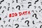 Big data with question sign