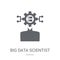 big data scientist icon. Trendy big data scientist logo concept