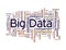 Big data word cloud