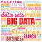 Big Data word cloud collage, technology business concept background