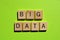 Big Data, words on green