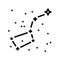 big dipper constellation color icon vector illustration