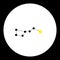 big dipper star constellation black simple icon