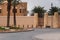 Big entrance palissade and fortification in Riyadh, Saudi Arabia