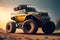 Big extreme offroad ready car, creative digital illustration, sports