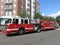 Big Firetruck Responding to a Fire at the Supermarket