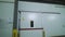 Big freezer warehouse at plant. facade of industrial freezer warehouse door. large storage rooms for storing products in