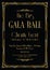 Big gala ball art deco background