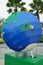 Big globe made by lego