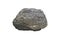 A big gneiss metamorphic rock isolated on a white background. Big stone for outdoor garden decoration.