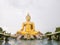 Big gold buddha statue at Wat Muang, Angthing, Thailand. Beautiful of historic city at buddhism temple